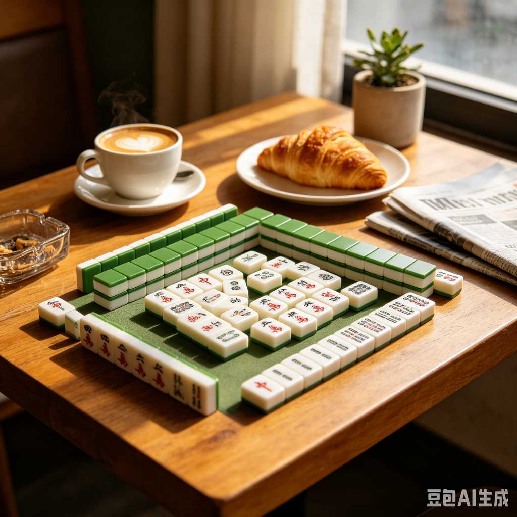 floral design mahjong set